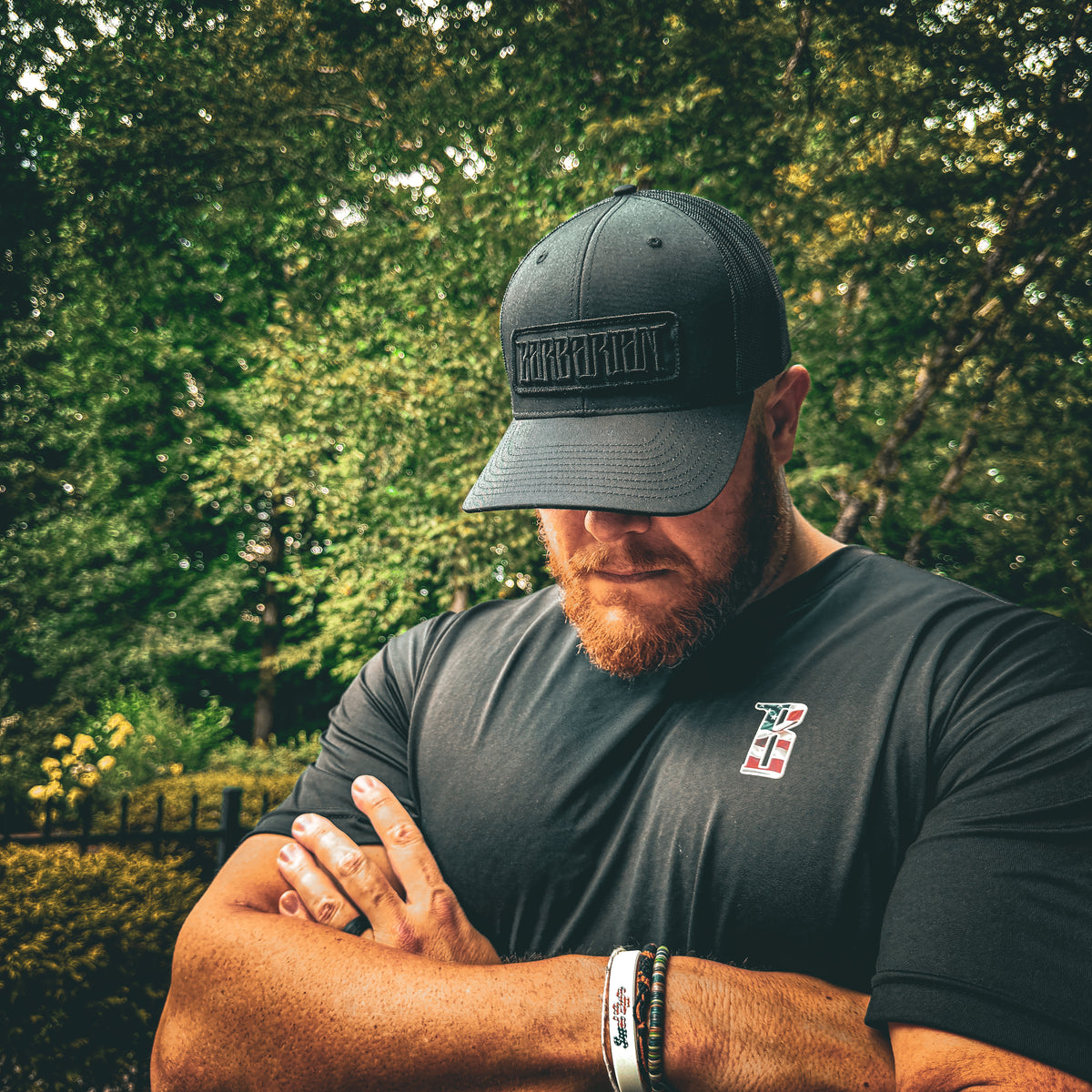 Midnight Edition Richardson 112+ R-Flex trucker hat